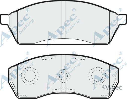 APEC BRAKING Bremžu uzliku kompl., Disku bremzes PAD919